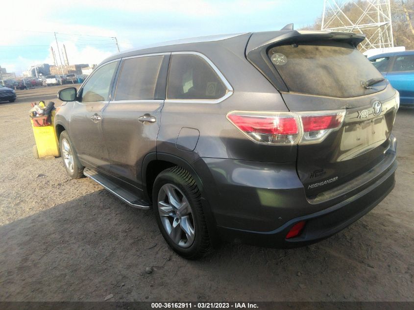 2015 TOYOTA HIGHLANDER LIMITED - 5TDDKRFH4FS072502