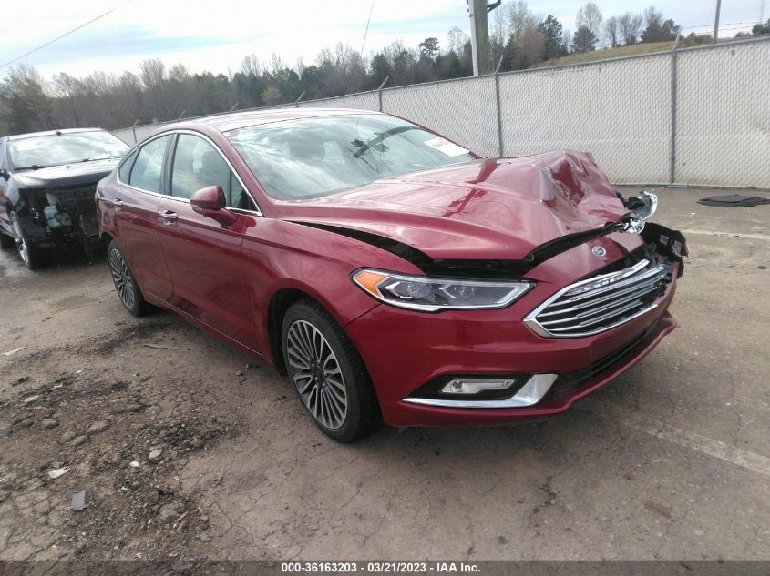 2017 FORD FUSION SE - 3FA6P0H91HR154582