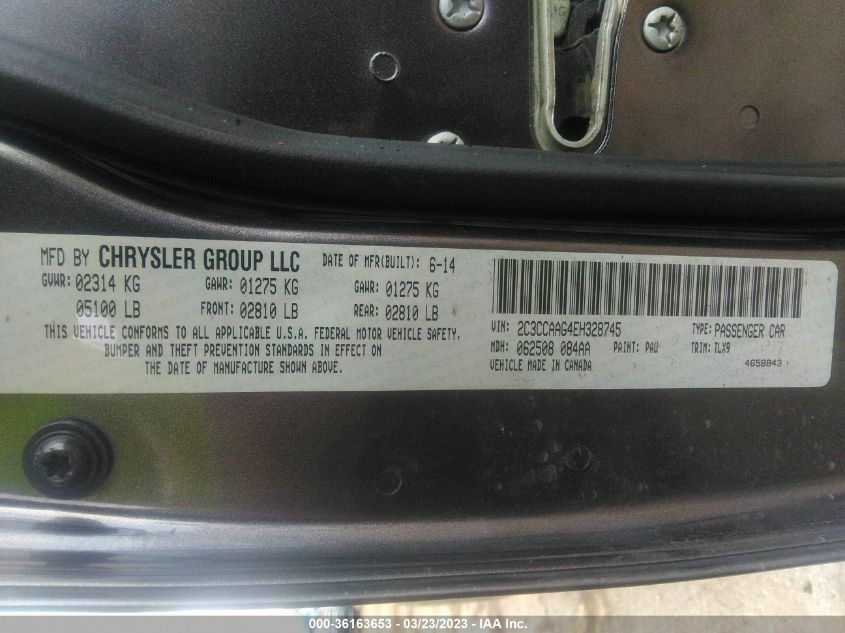 2014 CHRYSLER 300 - 2C3CCAAG4EH328745