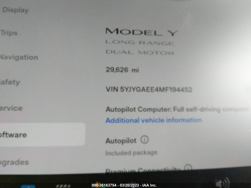 Фото: 5YJYGAEE4MF194452 - 7