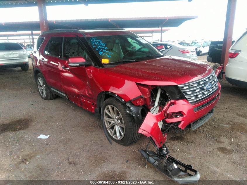 VIN 1FM5K7F89HGD04447 2017 FORD EXPLORER LIMITED