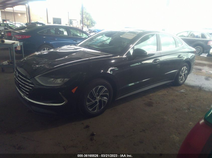 2021 HYUNDAI SONATA HYBRID BLUE - KMHL24JJ2MA035494
