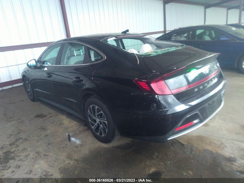 2021 HYUNDAI SONATA HYBRID BLUE - KMHL24JJ2MA035494