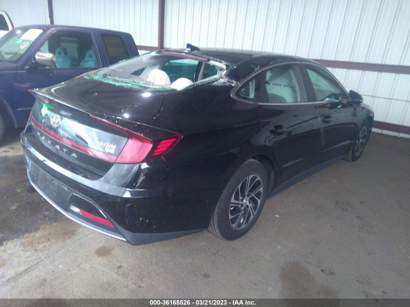 2021 HYUNDAI SONATA HYBRID BLUE - KMHL24JJ2MA035494