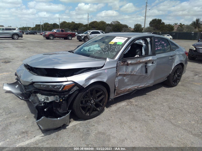 VIN 2HGFE2F57PH503350 2023 HONDA CIVIC SEDAN SPORT