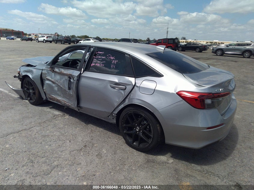 VIN 2HGFE2F57PH503350 2023 HONDA CIVIC SEDAN SPORT