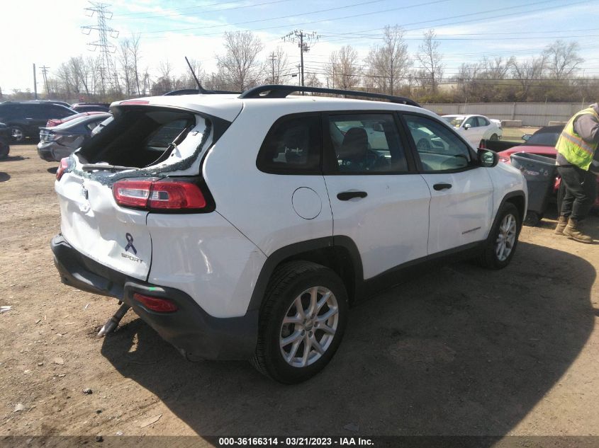 2015 JEEP CHEROKEE SPORT - 1C4PJLAB6FW596833