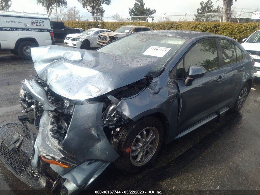 VIN JTDEAMDEXMJ031949 2021 TOYOTA COROLLA HYBRID LE