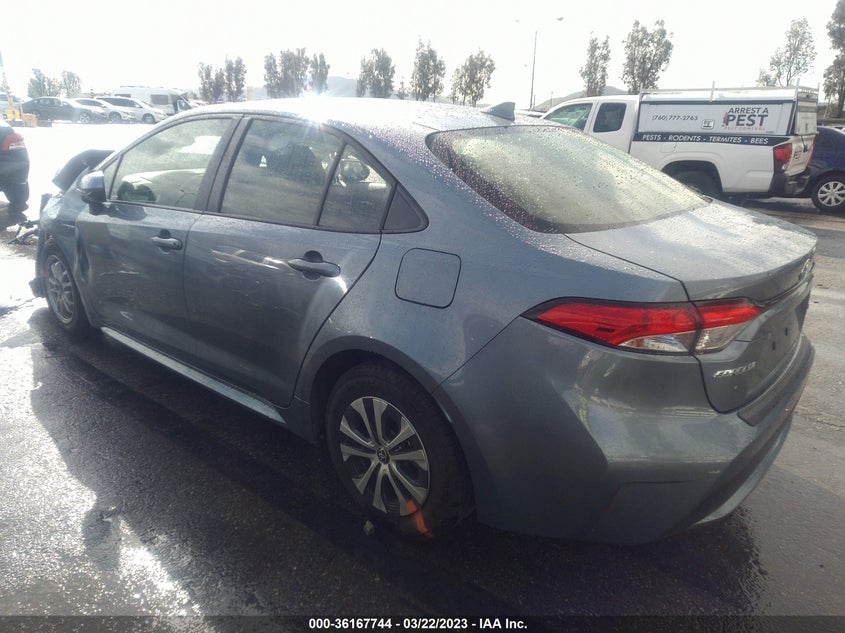 VIN JTDEAMDEXMJ031949 2021 TOYOTA COROLLA HYBRID LE