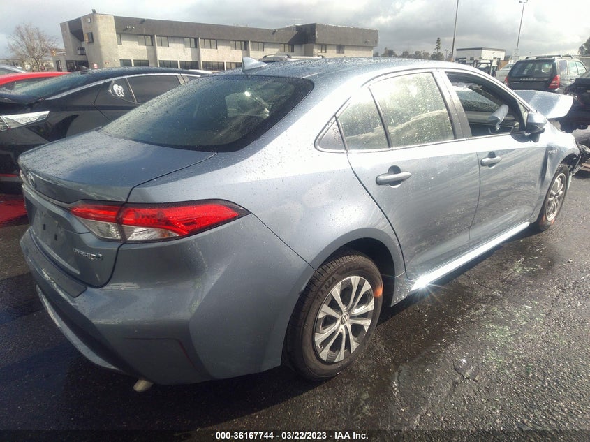 VIN JTDEAMDEXMJ031949 2021 TOYOTA COROLLA HYBRID LE