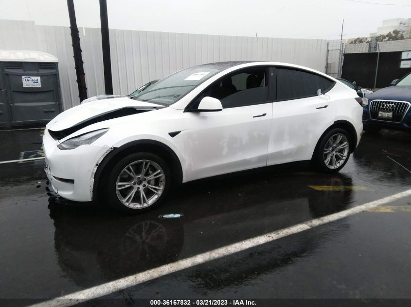 2021 TESLA MODEL Y LONG RANGE - 5YJYGAEE2MF154970