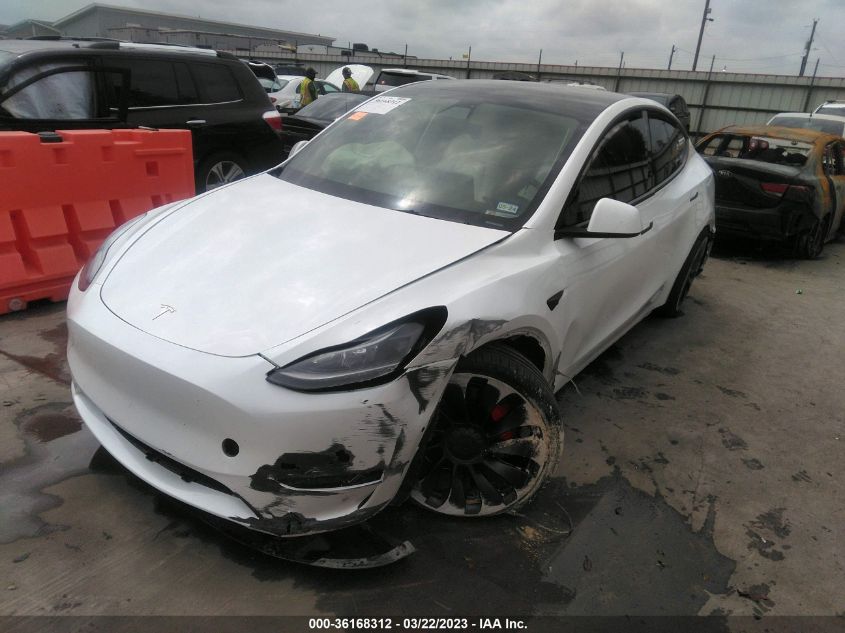 2022 TESLA MODEL Y PERFORMANCE - 7SAYGDEF7NF441753