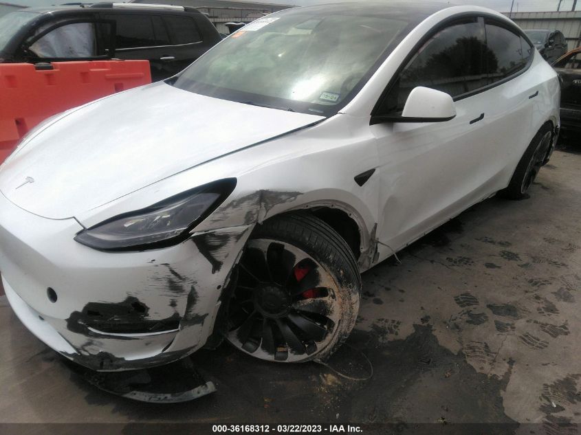 2022 TESLA MODEL Y PERFORMANCE - 7SAYGDEF7NF441753