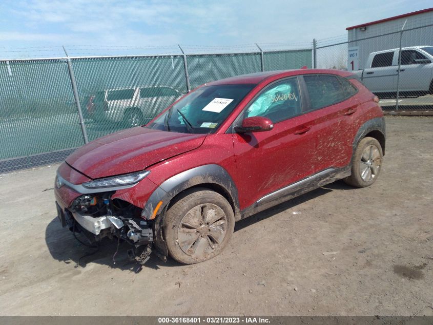 2021 HYUNDAI KONA EV LIMITED KM8K33AG1MU122888