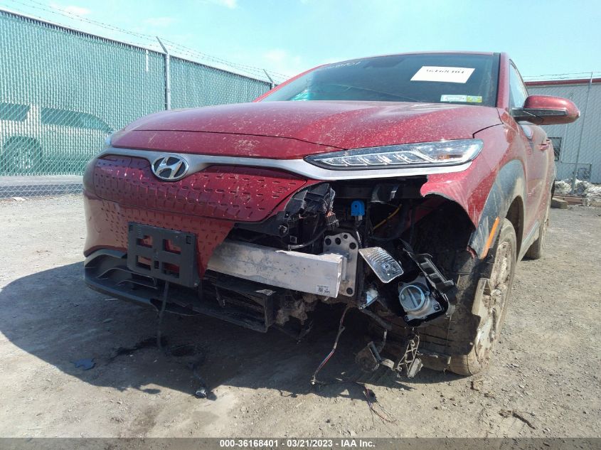 2021 HYUNDAI KONA EV LIMITED KM8K33AG1MU122888