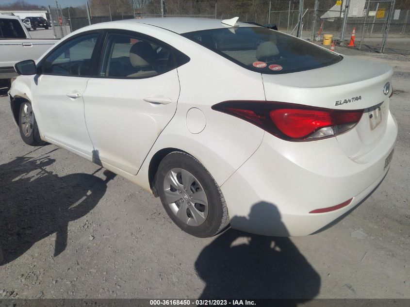 2016 HYUNDAI ELANTRA SE - 5NPDH4AE2GH759113