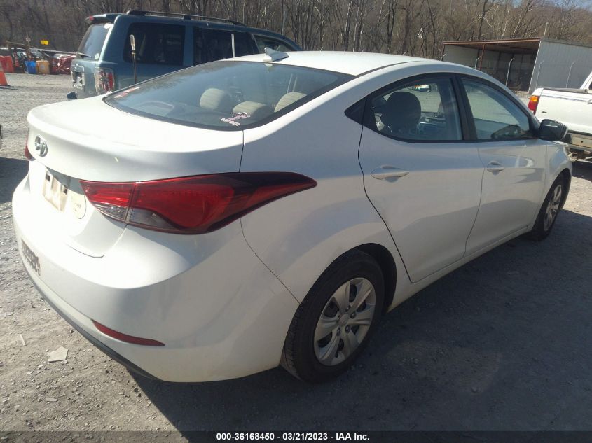 2016 HYUNDAI ELANTRA SE - 5NPDH4AE2GH759113
