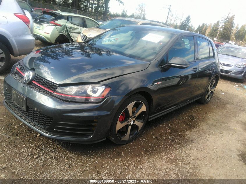 2016 VOLKSWAGEN GOLF GTI SE W/PERFORMANCE PKG - 3VW547AU8GM036947