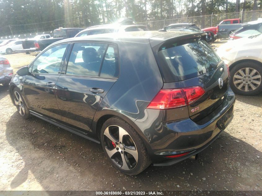 2016 VOLKSWAGEN GOLF GTI SE W/PERFORMANCE PKG - 3VW547AU8GM036947