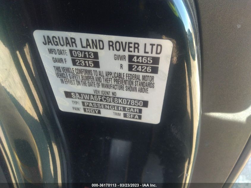 2014 JAGUAR F-TYPE V6 S - SAJWA6FC9E8K07850
