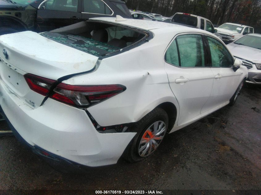 2021 TOYOTA CAMRY HYBRID LE - 4T1C31AK9MU551581