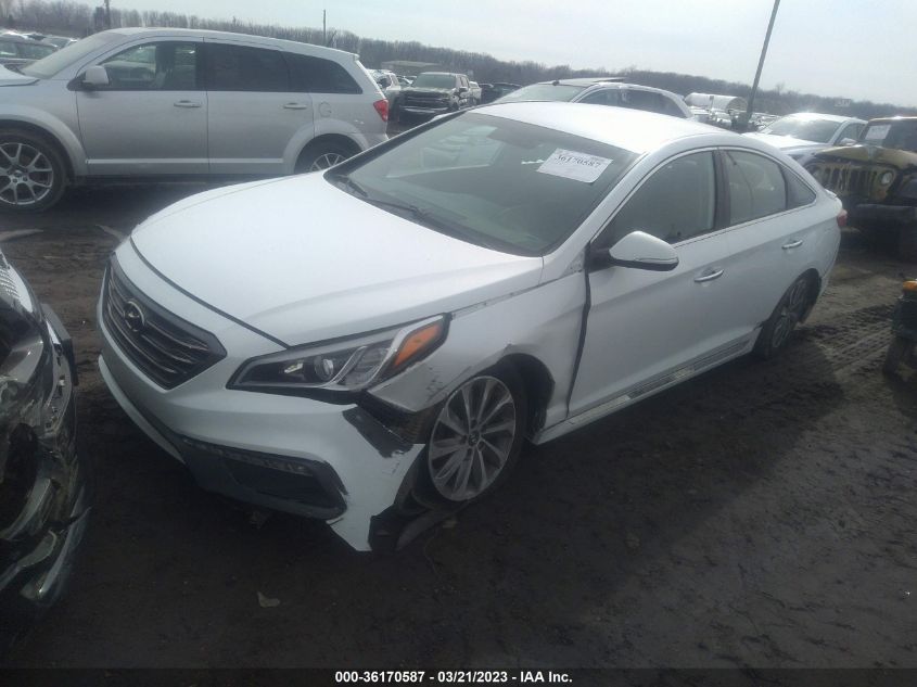 2016 HYUNDAI SONATA 2.4L SPORT - 5NPE34AF0GH356372