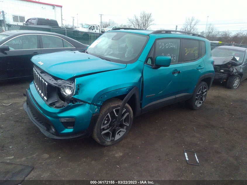VIN ZACNJDBB2MPM12541 2021 JEEP RENEGADE LATITUDE