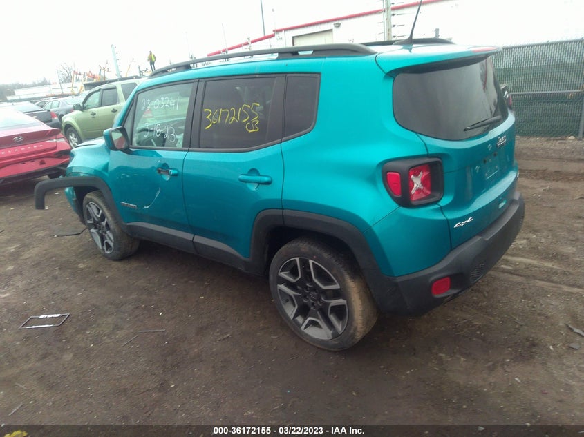 VIN ZACNJDBB2MPM12541 2021 JEEP RENEGADE LATITUDE