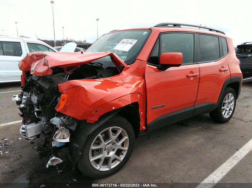 VIN ZACNJBBB8LPL29893 2020 JEEP RENEGADE LATITUDE