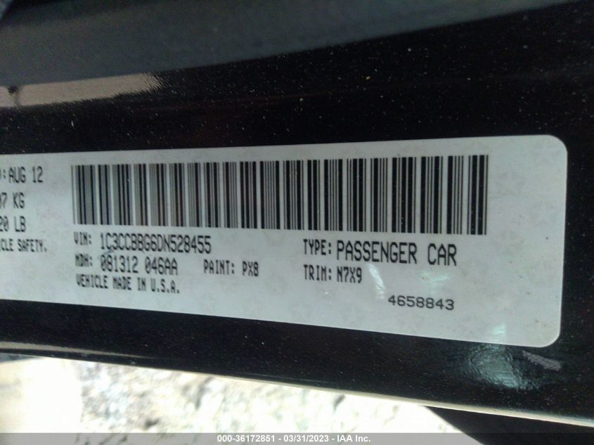 2013 CHRYSLER 200 TOURING - 1C3CCBBG6DN528455