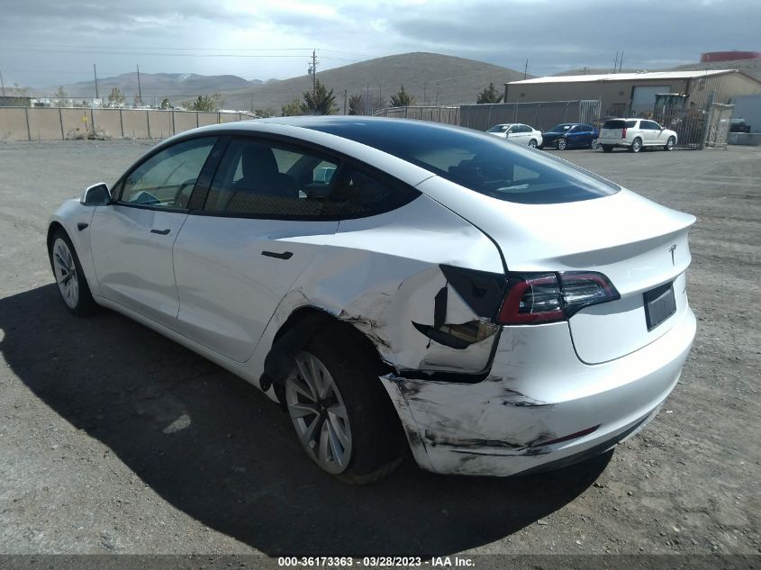 2022 TESLA MODEL 3 LONG RANGE - 5YJ3E1EBXNF268352