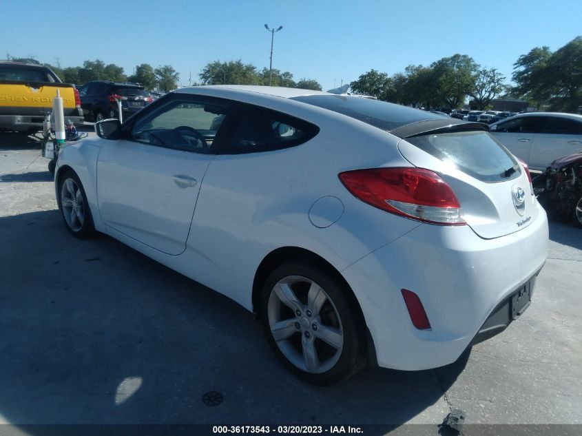 2013 HYUNDAI VELOSTER W/BLACK INT - KMHTC6ADXDU162382