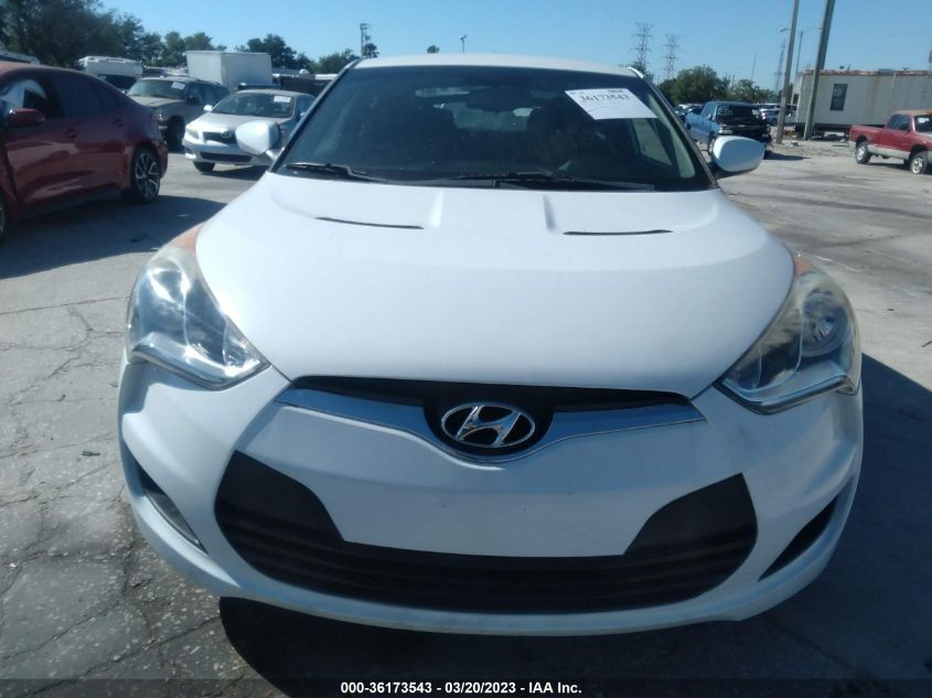 2013 HYUNDAI VELOSTER W/BLACK INT - KMHTC6ADXDU162382