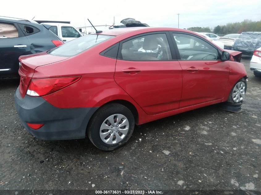 2016 HYUNDAI ACCENT SE - KMHCT4AE4GU026508