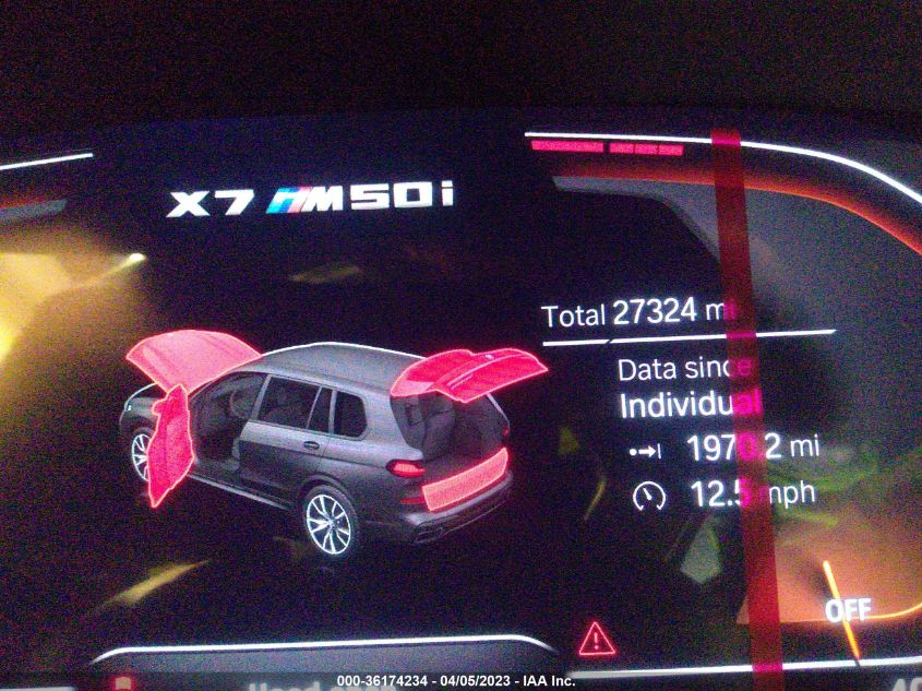 2022 BMW X7 M50I - 5UXCX6C06N9J55872