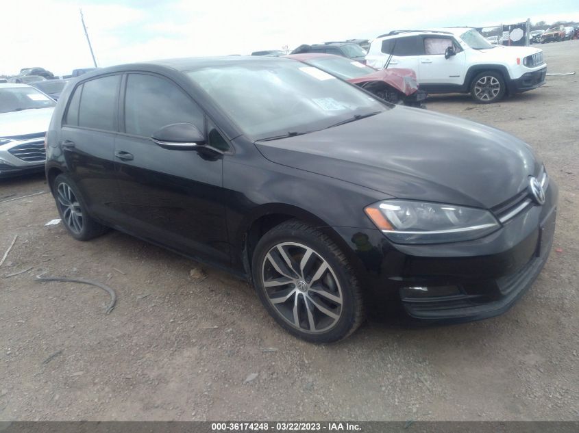 2016 VOLKSWAGEN GOLF TSI SE - 3VW217AU4GM040456