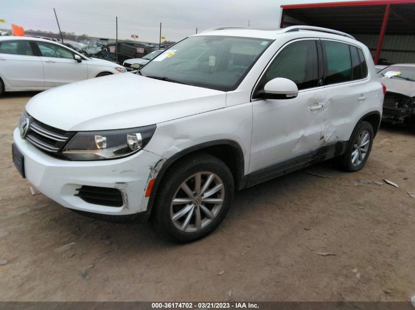 2017 VOLKSWAGEN TIGUAN WOLFSBURG EDITION - WVGSV7AX2HK014945