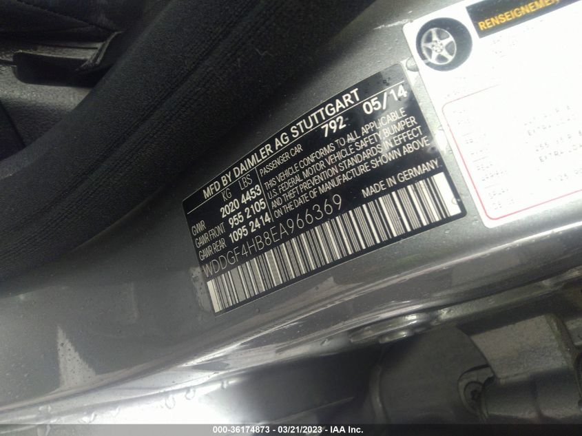 2014 MERCEDES-BENZ C-CLASS C 250 - WDDGF4HB8EA966369