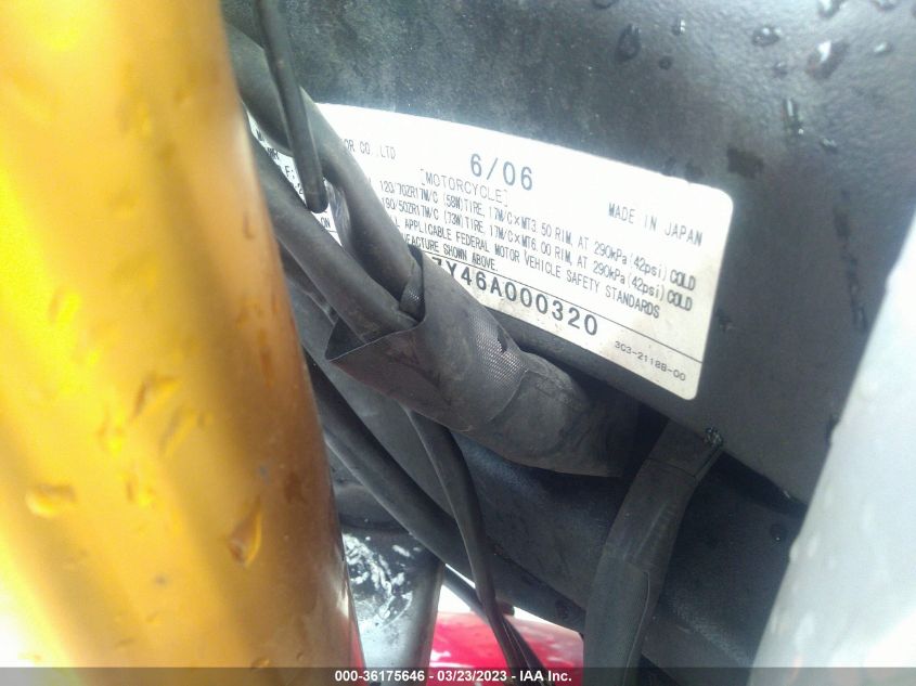 2006 YAMAHA FZ1 S JYARN17Y46A000320
