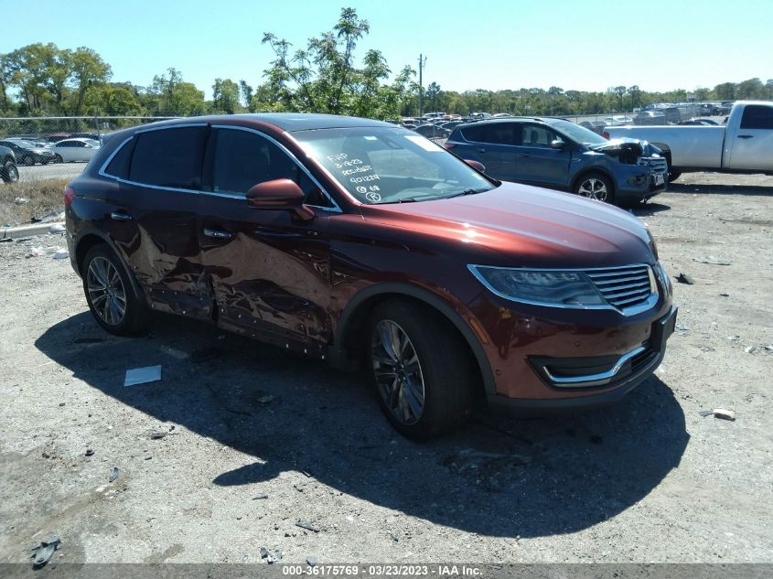 2016 LINCOLN MKX RESERVE - 2LMPJ8LPXGBL27257