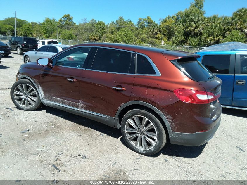 2016 LINCOLN MKX RESERVE - 2LMPJ8LPXGBL27257