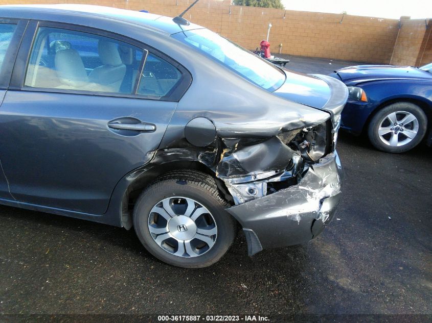 2013 HONDA CIVIC HYBRID 19XFB4F33DE200302