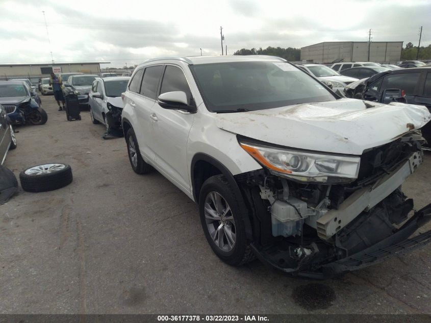 2014 TOYOTA HIGHLANDER XLE - 5TDKKRFH0ES033217