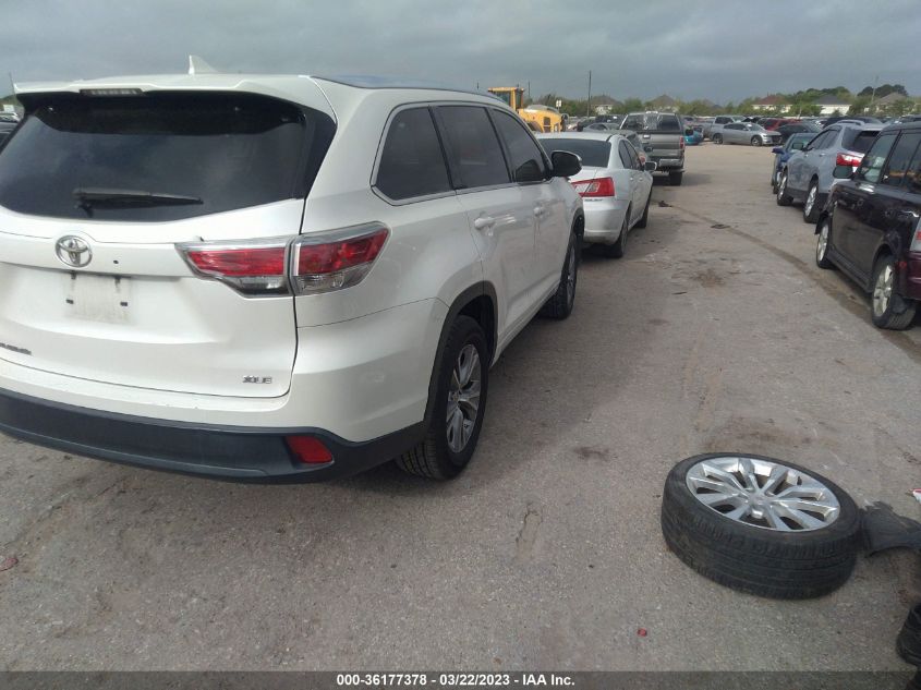 2014 TOYOTA HIGHLANDER XLE - 5TDKKRFH0ES033217