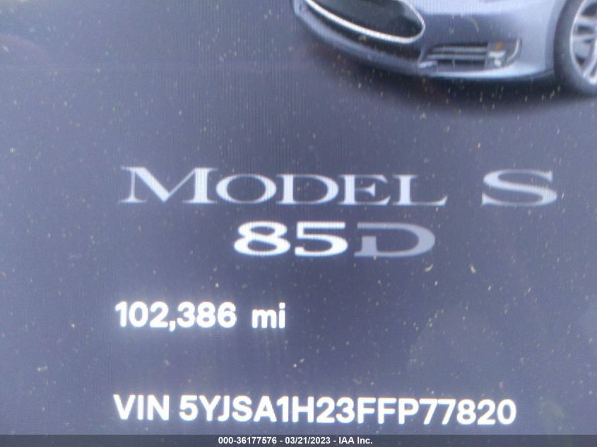 2015 TESLA MODEL S 85D/P85D/70D/90D/P90D - 5YJSA1H23FFP77820