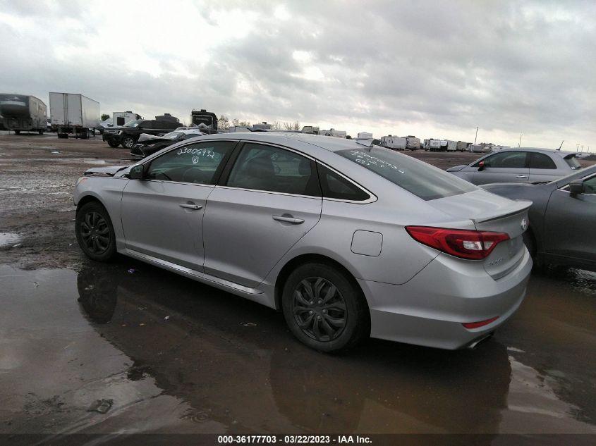 2016 HYUNDAI SONATA 2.4L SPORT - 5NPE34AF6GH434167