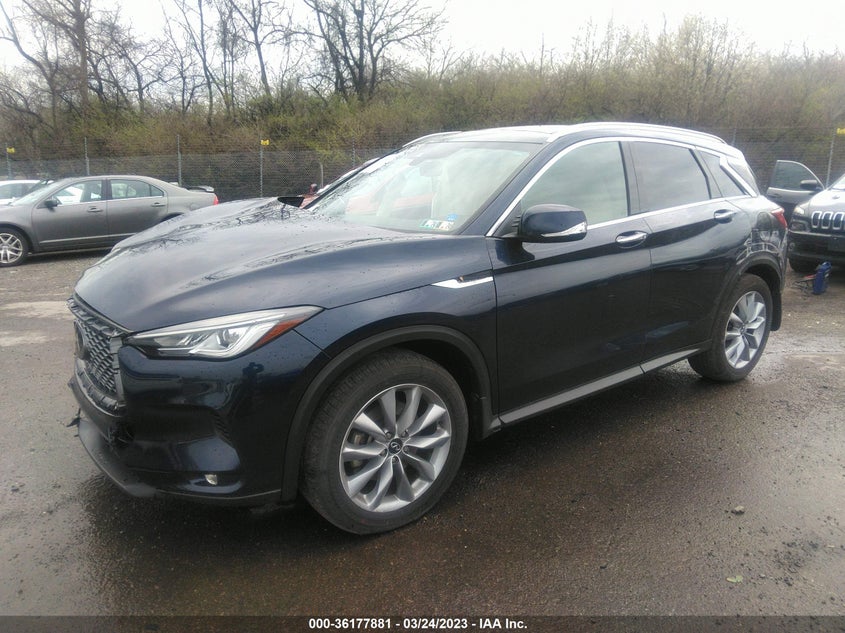 VIN 3PCAJ5BB0NF109760 2022 INFINITI QX50 LUXE
