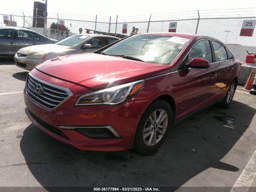 2016 HYUNDAI SONATA 2.4L SE - 5NPE24AF7GH292432