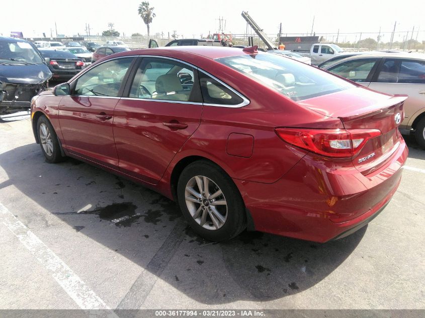 2016 HYUNDAI SONATA 2.4L SE - 5NPE24AF7GH292432