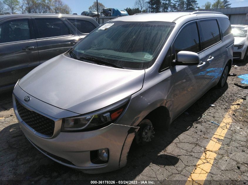 2016 KIA SEDONA EX - KNDMC5C19G6092629